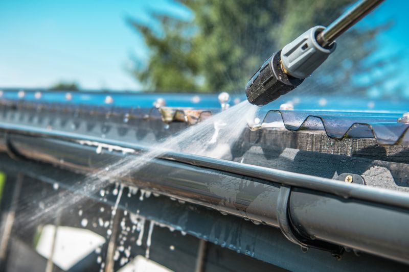 High-Pressure Gutter Cleaning